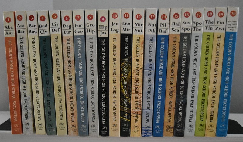 Vintage-Golden Home and High School Encyclopedia, Cmp. 20 vol set, 1961, HC/VGC