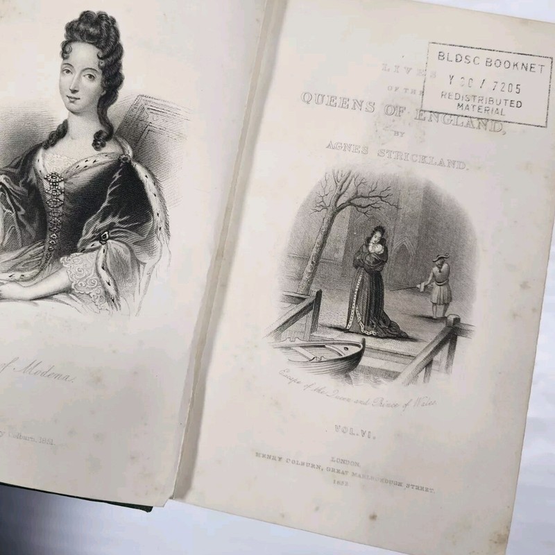 Lives of the Queens of England Agnes Strickland 1851-52 English Princesses HB gallery