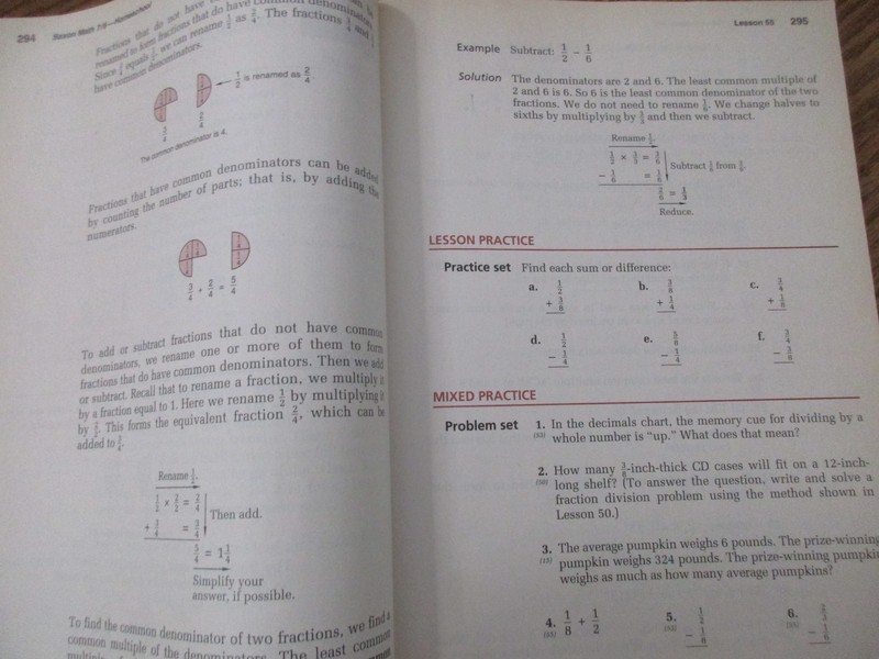 Saxon Math 7/6 (4th edition) (workbook/tests/solutions) gallery