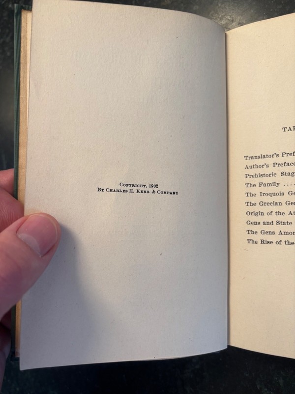 The Origin of the Family, Private Property and The State / Frederick Engels 1909 gallery