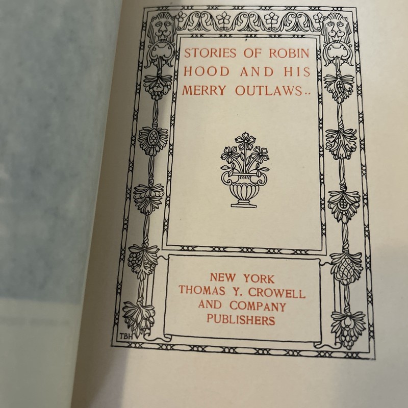 PRISTINE! Robin Hood and His Merry Outlaws. J. Walker McSpadden, 1904, Crowell gallery