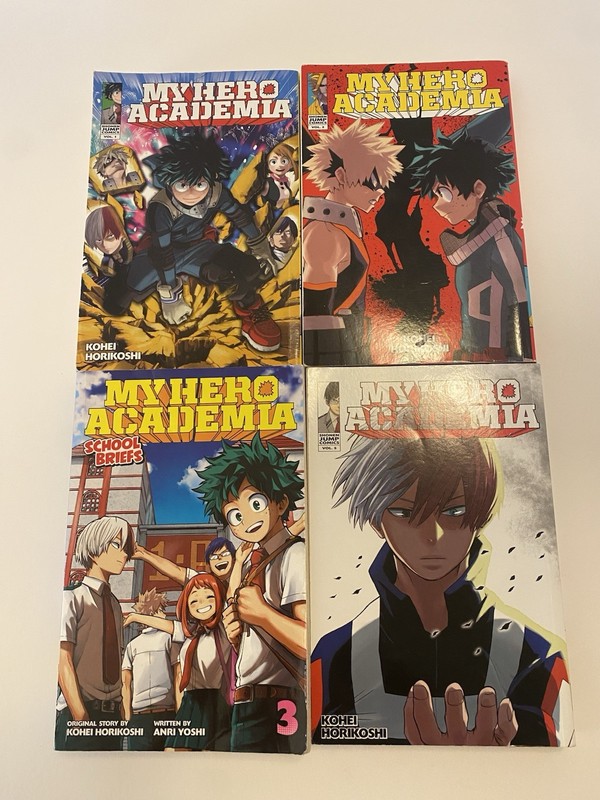 My Hero Academia Manga Series Vol. 1 2 3 5 Lot Of 4 Set