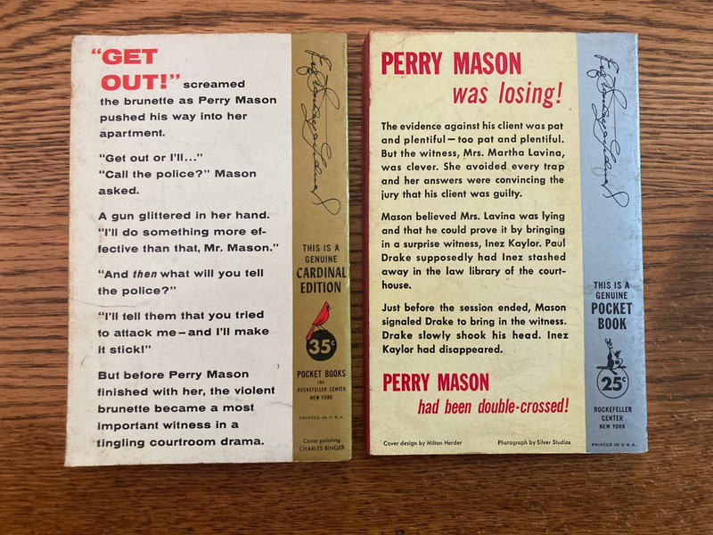 Lot of 10 1940s & 1950s Paperback Mystery Novels gallery