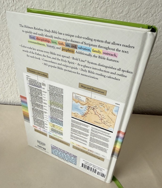 NIV Rainbow Study Bible, Jacketed Hardcover by Holman Bible Publishers 2015 gallery