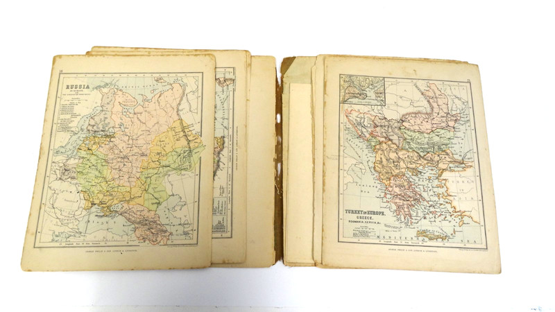 VINTAGE PHILIPS' CERTIFICATE ATLAS OF EUROPE 1899, PUB.GEORGE PHILIP &SON LONDON gallery