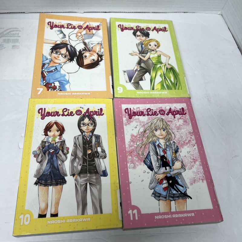 Your Lie In April Vol 7,9,10,11 Manga, Paperback Naoshi Arakawa ???? gallery