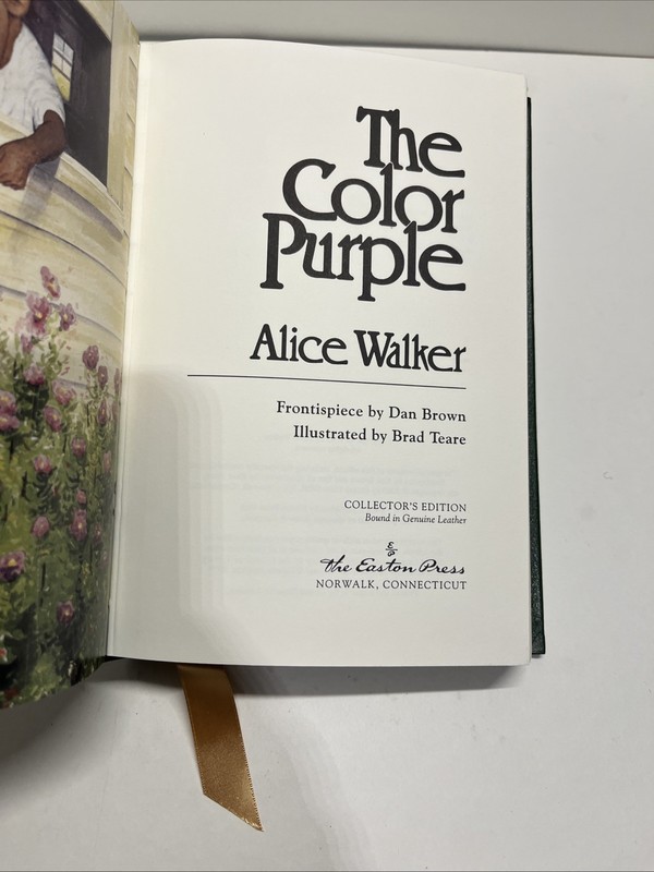 Easton Press The Color Purple Alice Walker Leather Bound Great Books gallery