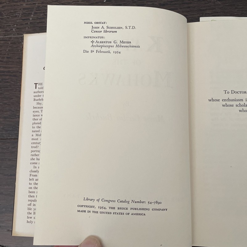 Kateri of the Mohawks by Marie Ceclia Buehrle (1954)-HC/DJ-1st Edition gallery