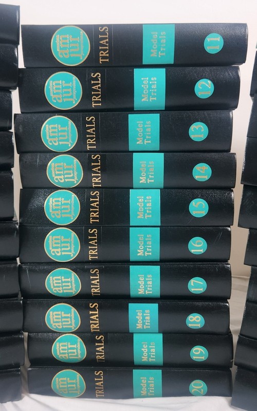 Lot Of 30 American Jurisprudence Trials Volumes 1-29 & Index Model Trials gallery