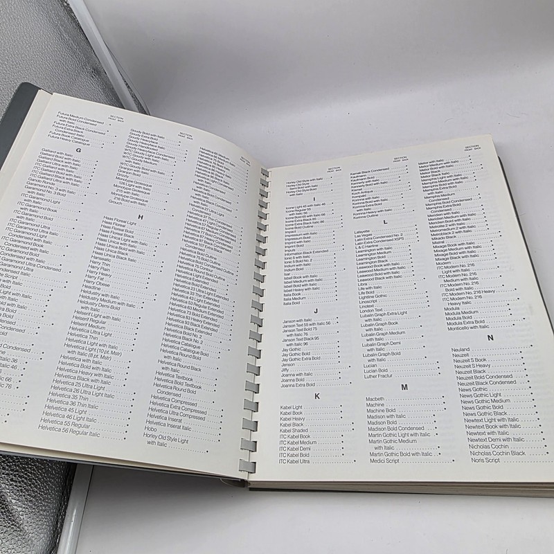 Vtg Typography Type Specimen Book Spiral Design Typographers Inc Text Type... gallery