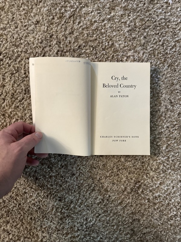 CRY, THE BELOVED COUNTRY by Alan Paton - First Edition 1948 - Scribner’s - PPRBK gallery