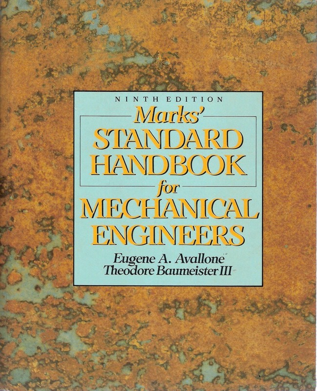 Mark’s Standard Handbook for Mechanical Engineers – hardcover Eugene A Avall…