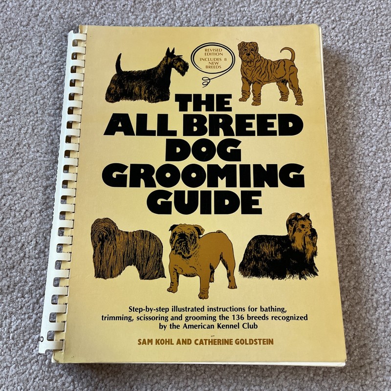 All Breed Dog Grooming Guide by Sam Kohl 1984 AARONCO Trade Paperback Ships Fast