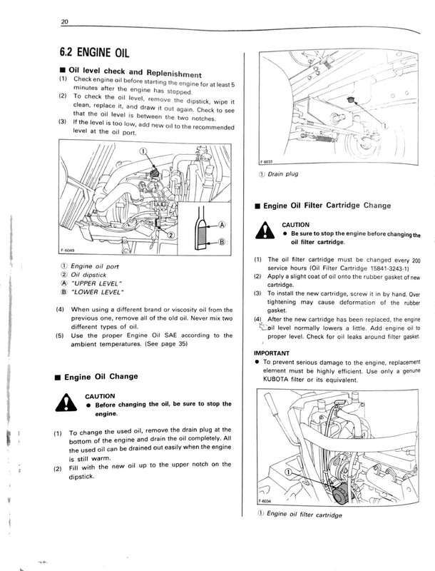 KUBOTA G2000 G1900 G1800 Operators Manual TOUGH BINDING - PROTECTIVE COVERED gallery