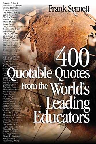 400 Quotable Quotes From the World′s – Paperback, by Sennett Frank – Very Good
