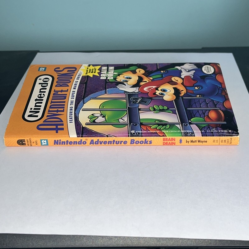 Nintendo Adventure Books #12: Brain Drain VTG Super Mario First ED./Printing '92 gallery