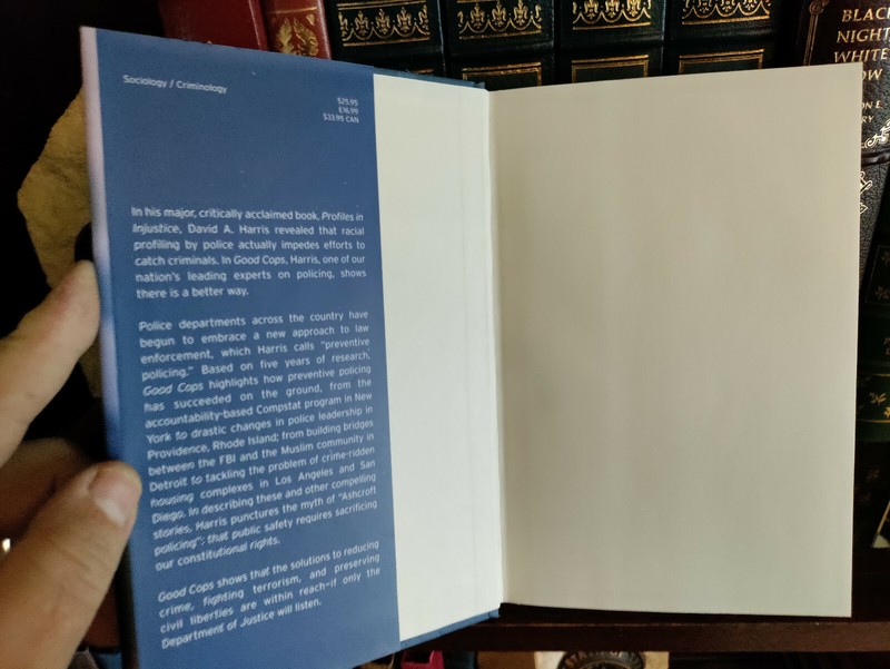 GOOD COPS: PREVENTIVE POLICING_David Harris_HCDJ_1st Edition / First Print_XLNT gallery