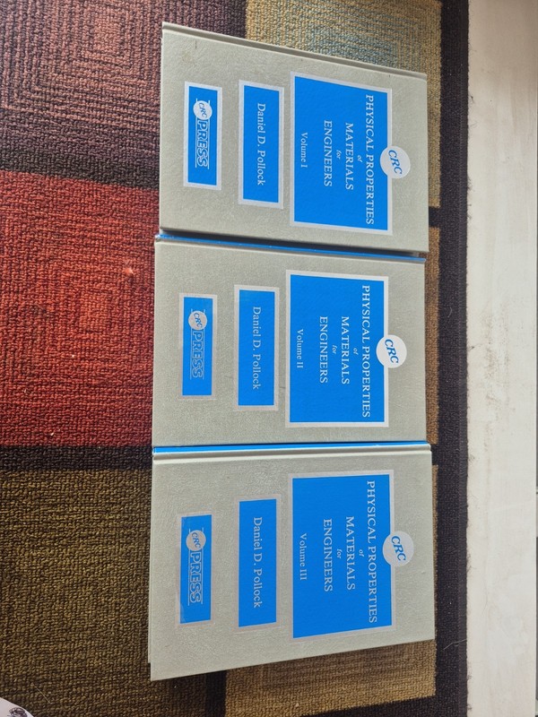 1982 Physical Properties of Materials for Engineers Vol I,II,III Hardcover