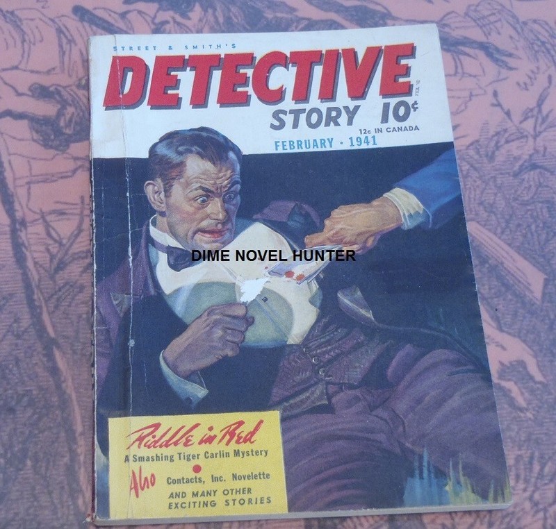 DETECTIVE STORY MAGAZINE FEBUARY 1941 PULP SEE VIDEO DESCRIPTION & TITLE PAGE