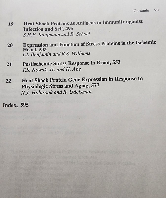 Biology of Heat Shock Proteins & Molecular Chaperones CSHL 1994 HC Monograph 26 gallery