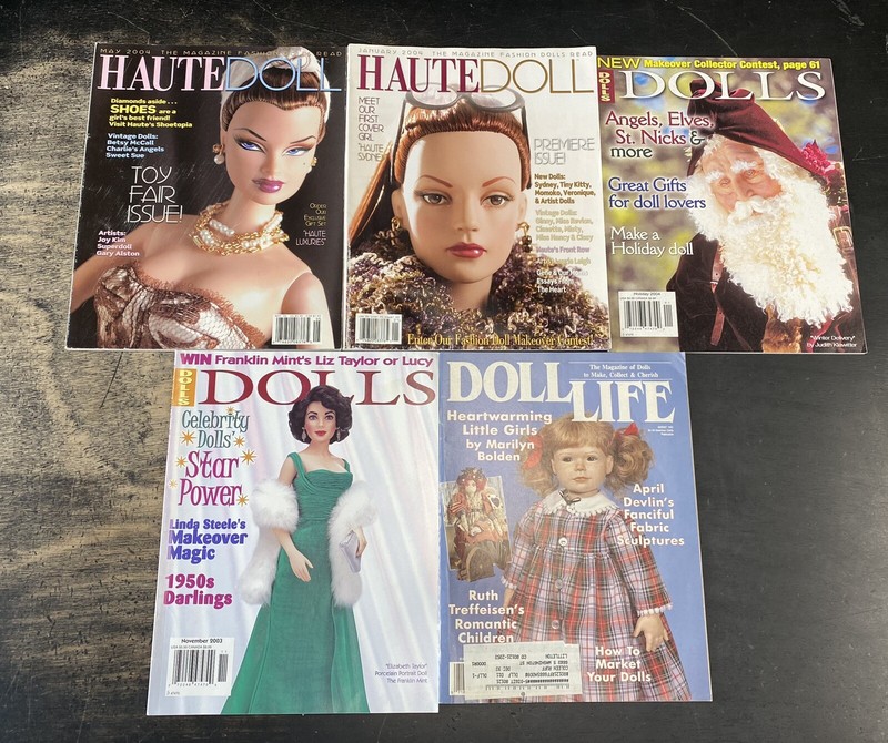 Lot of 15 Assorted Doll Magazines Softcover Magazines 1990-2007