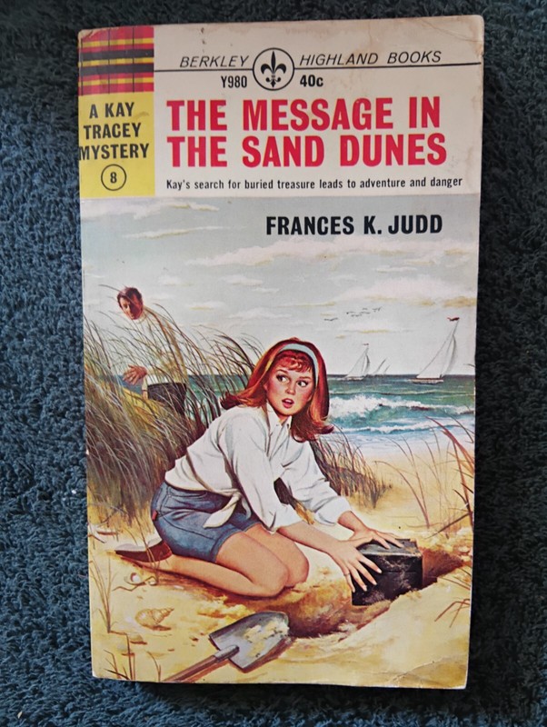 KAY TRACEY THE MESSAGE IN THE SAND DUNES by Frances K Judd Berkley #Y980 VTG PB