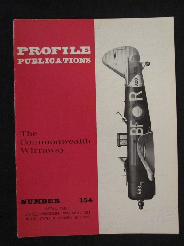 Profile Publications #154 The Commonwealth Wirraway, Color Profile, BW Photos