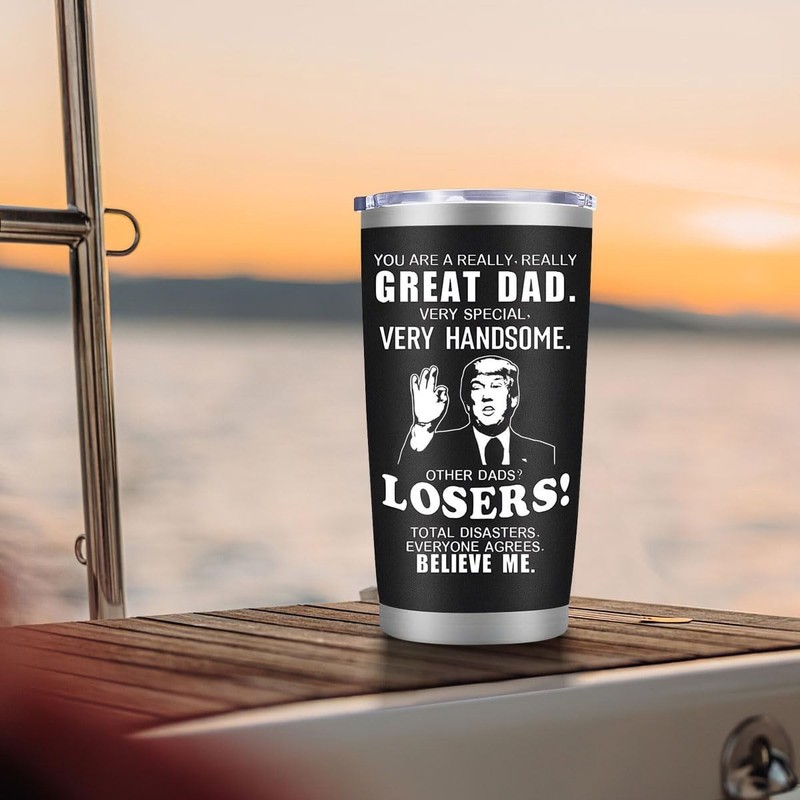 Insulated 20 oz Coffee Tumbler for Dads - Perfect Home & Travel Companion gallery