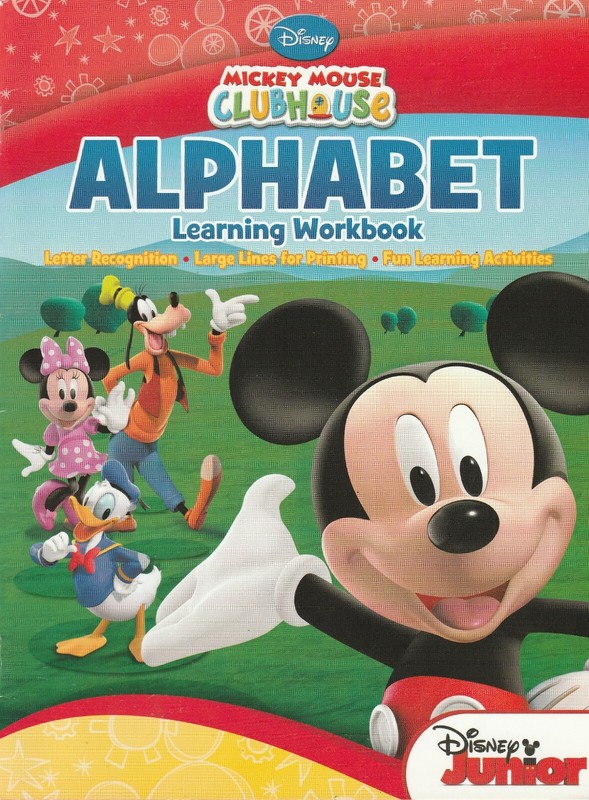 Disney Mickey Mouse Clubhouse Alphabet Learning Workbook Fun Learning Activities