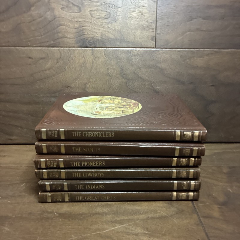 Time Life Books The Old West Series Lot of 6 Volumes Padded Leatherette 1970s