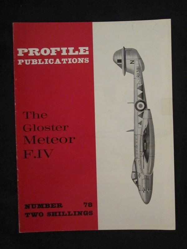 Profile Publications #78 The Gloster Meteor F.IV, Color Profiles, BW Photos