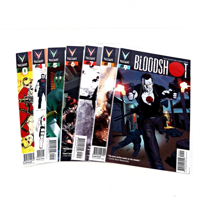 Bloodshot #0 and #s 4-9 – Valiant – 7 Comics In Total