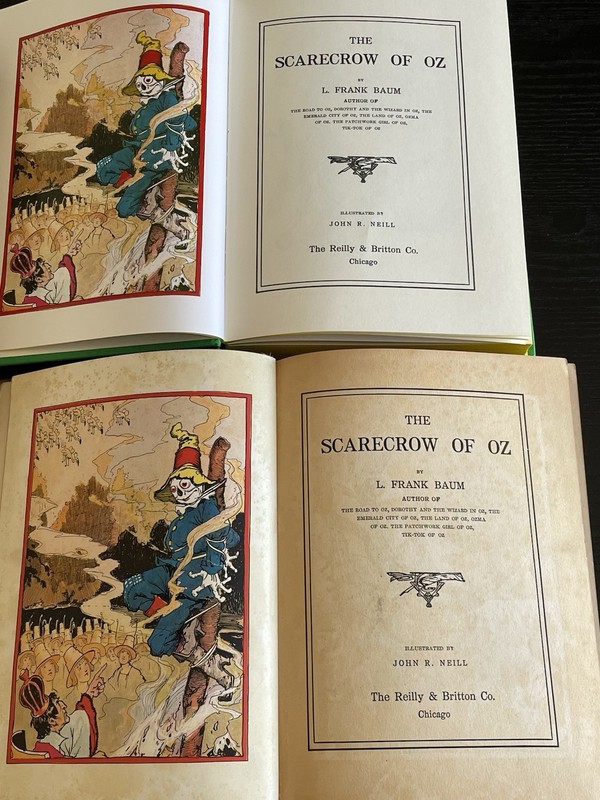 1915 Reilly & Britton 1st Ed The Scarecrow of Oz - All 12 Plates + Bonus Book gallery