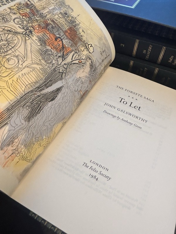 Folio Society The Forsyte Saga 1984 First Edition John Galsworthy Case Fine Copy gallery