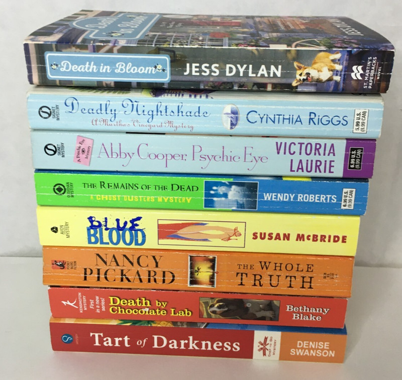 Lot of 8 Mystery & Detective Paperback Books – First in Series Book #1 – Crime
