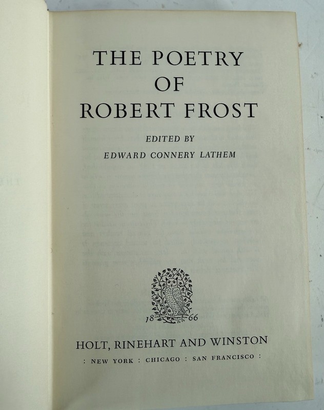 The Poetry of Robert Frost 1969 First Edition Hardcover gallery