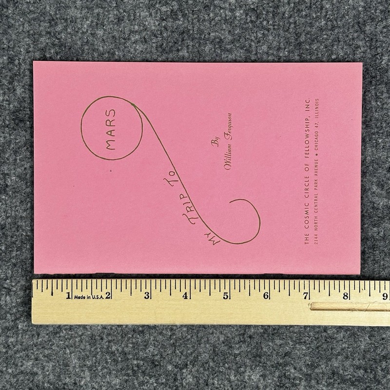 VTG My Trip to Mars Ufology Ferguson UFO Cult Book Cosmic Circle of Fellowship gallery