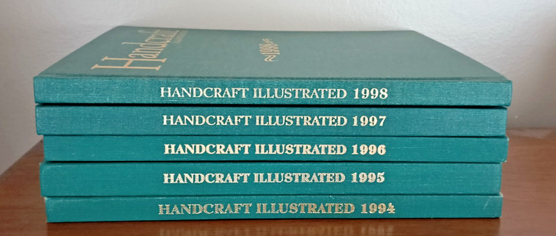 (5) Handcraft Illustrated Magazine Bound Hardcover Annuals: 1994-1998