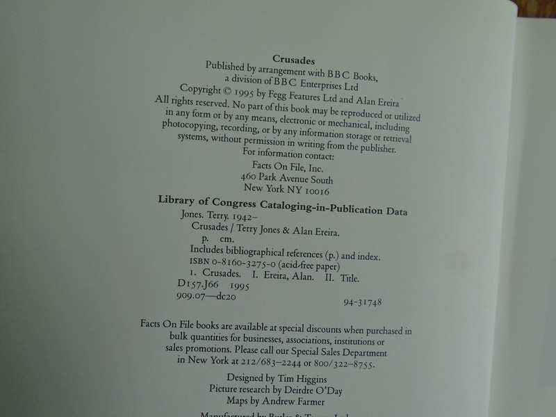 Crusades by Terry Jones & Alan Ereira, 1995 1st Edition, 256 Pages gallery