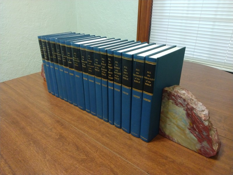 Herbert Lockyer All Series 17 Vol Set Zondervan Blue Cloth Bible Study Reference gallery