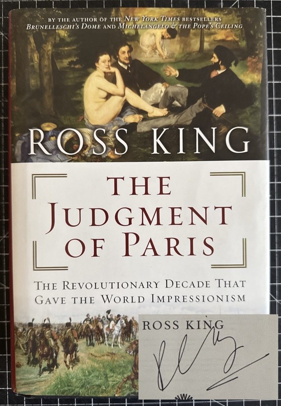 The Judgment of Paris by Ross King (SIGNED, Hardcover, 1st/1st, 2006)