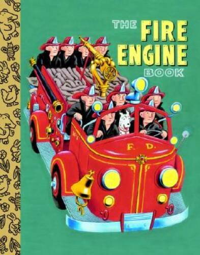 The Fire Engine Book (Little Golden Treasures) – Board book – GOOD