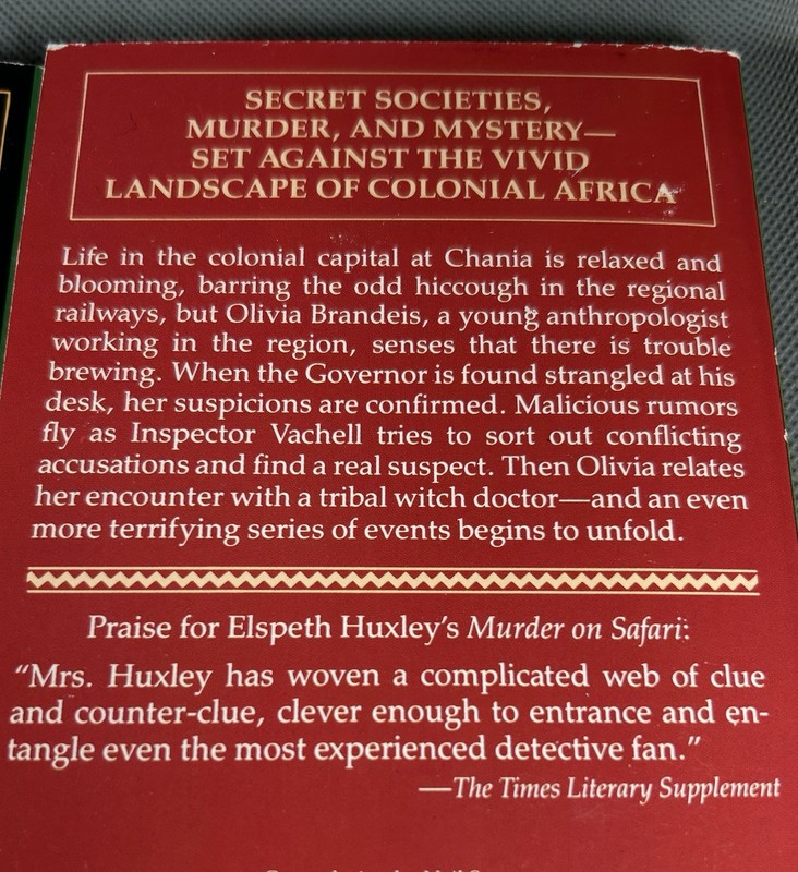 Elspeth Huxley Lot of 3 Murder Mysteries Paperback Books gallery
