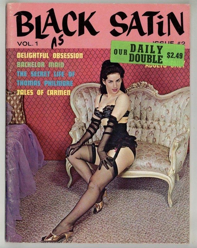 Black Satin 1962 Elmer Batters, Rita Castro, Shirley Quinn 72pg Magazine M39183