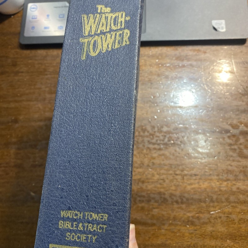 Vintage Watchtower Magazines Bound In Blue Hard Case 1969 Incomplete gallery