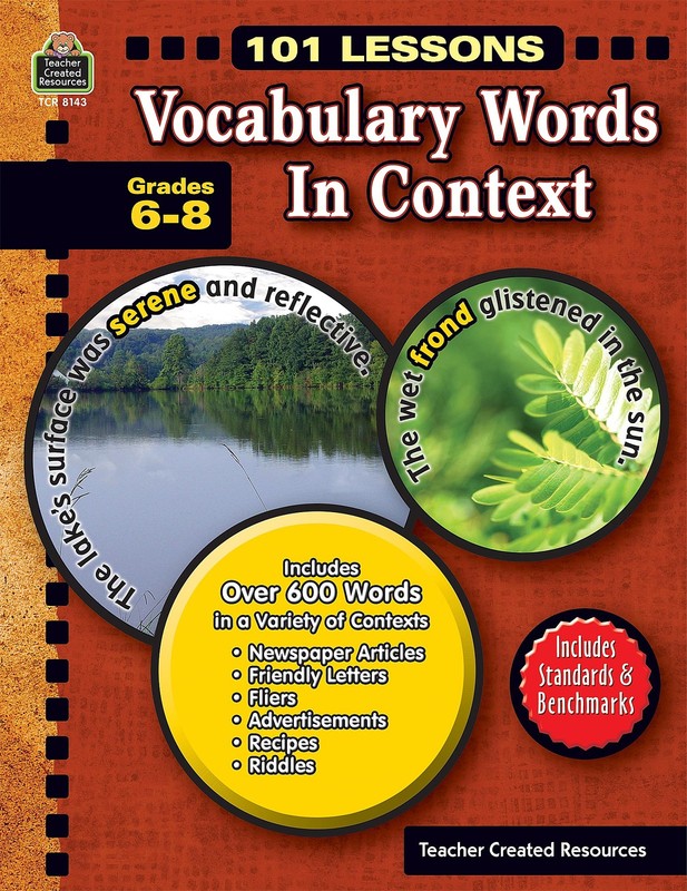 Vocabulary Words in Context: Grade 6-8 (101 Lessons) – paperback Brinton, Ma…