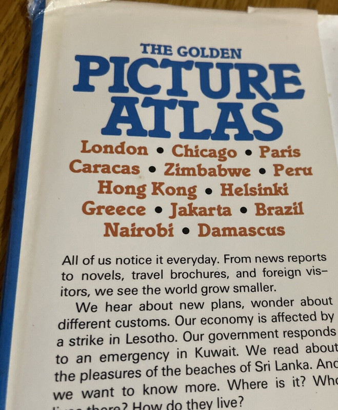 1983 Vintage The Golden Picture Atlas Hardcover 272 Pages gallery
