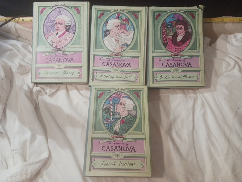 The memoirs of Casanova volumes 1, 4, 5, 6, by Arthur Machen in hardcover #S3