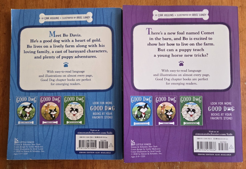 2 Good Dog Books Higgins #1 & 2 Age 5-9 Home is where, raised in a barn gallery