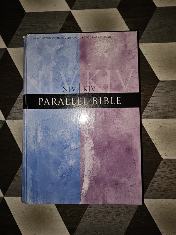 NIV/KJV Parallel Bible Hardcover Zondervan 1984 HC GC
